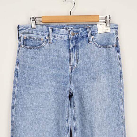 J.Crew 84' Low Rise Distressed Wide Leg Jean Synniva Wash Size 26 Tall NWT - Picture 3 of 10